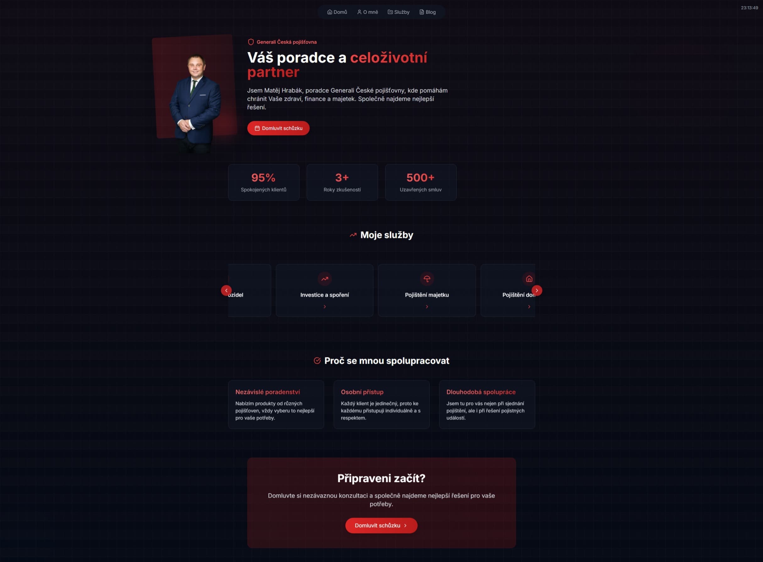 Matěj Hrabák Portfolio Homepage